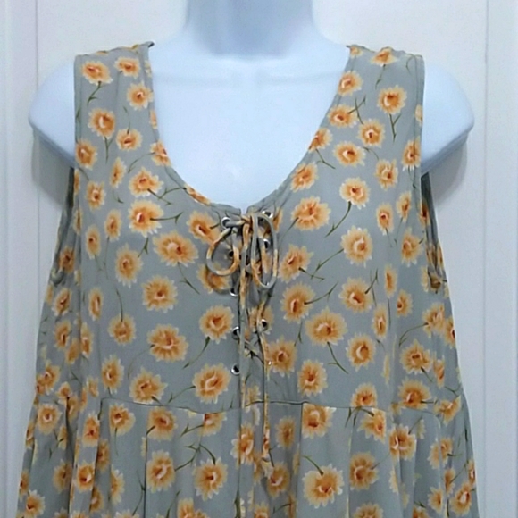 Vintage 90's Atlast & Co Baby Doll Floral Dress - Picture 2 of 8